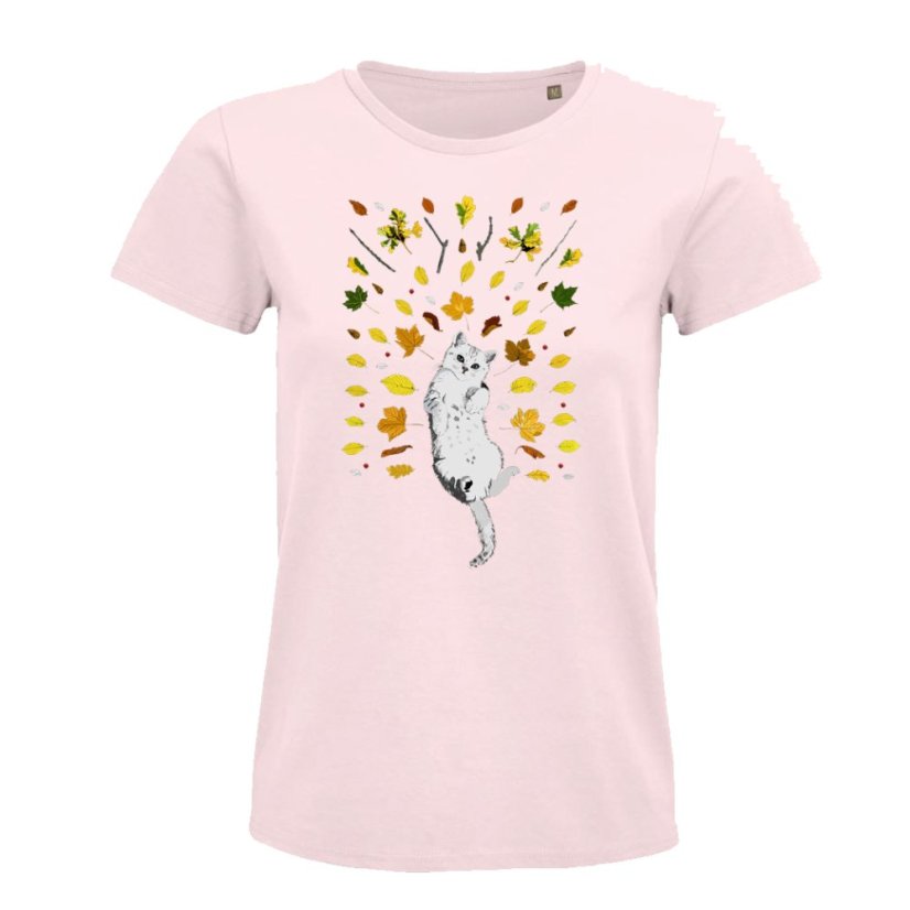 Dámske tričko ležiaca mačka