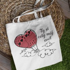 BIO bavlnená taška Ty si môj svet