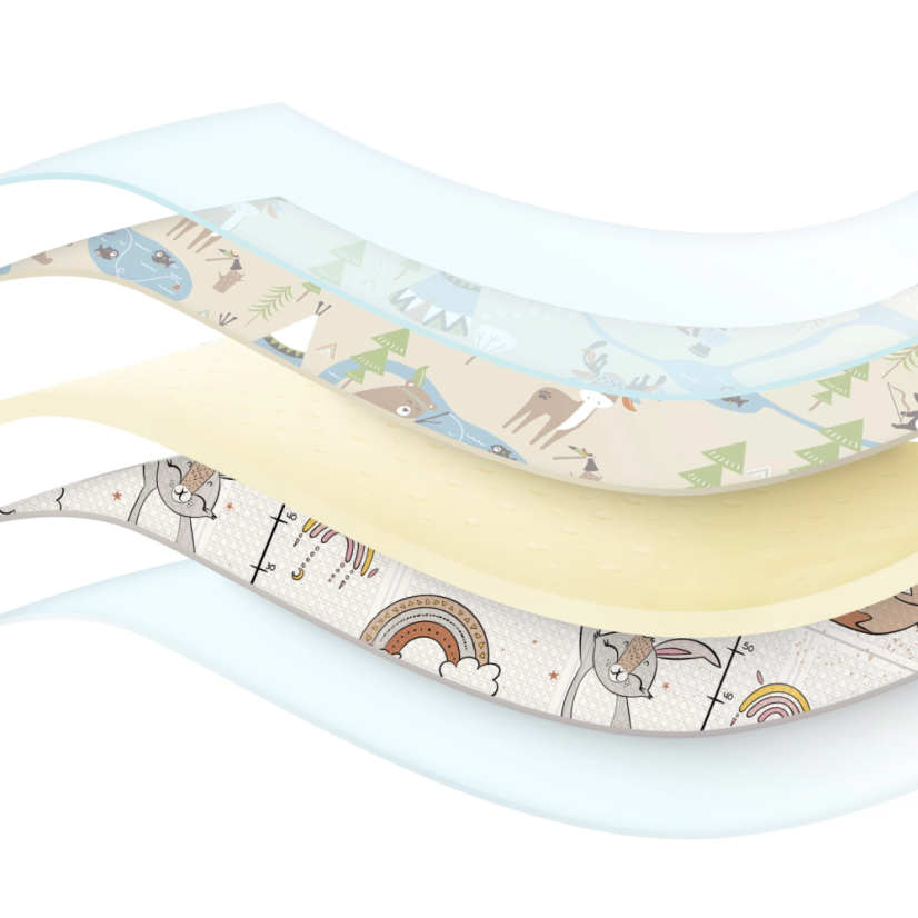 Detská skladacia podložka 180 x 120 cm  INDIAN – malá