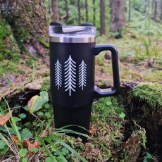 Termohrnček Sila prírody, 900 ml, čierna