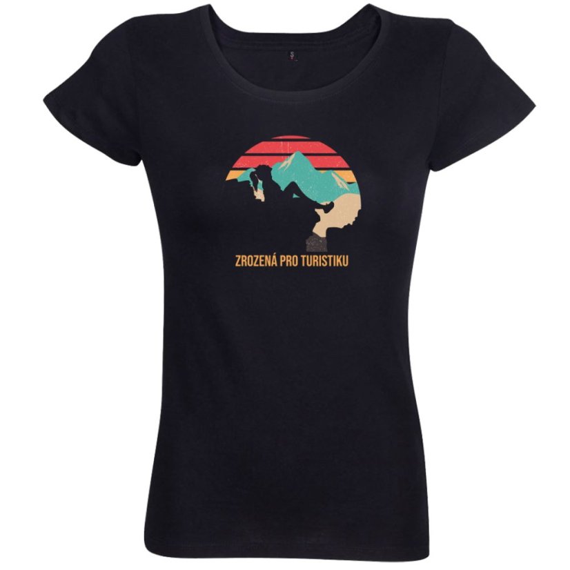 Dámské tričko Zrozená pro turistiku