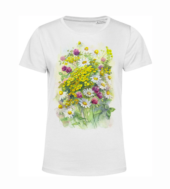 Dámske BIO tričko lúčne kvety