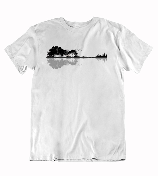 Pánske tričko Gitara príroda