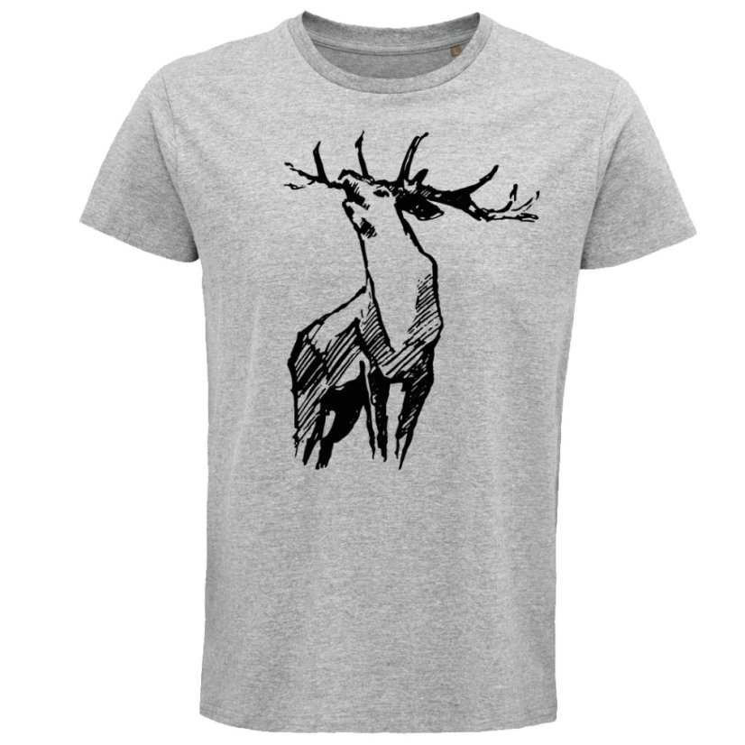 Pánske tričko Ručiaci jeleň