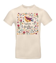 Pánske tričko najlepší dedko vtáčik
