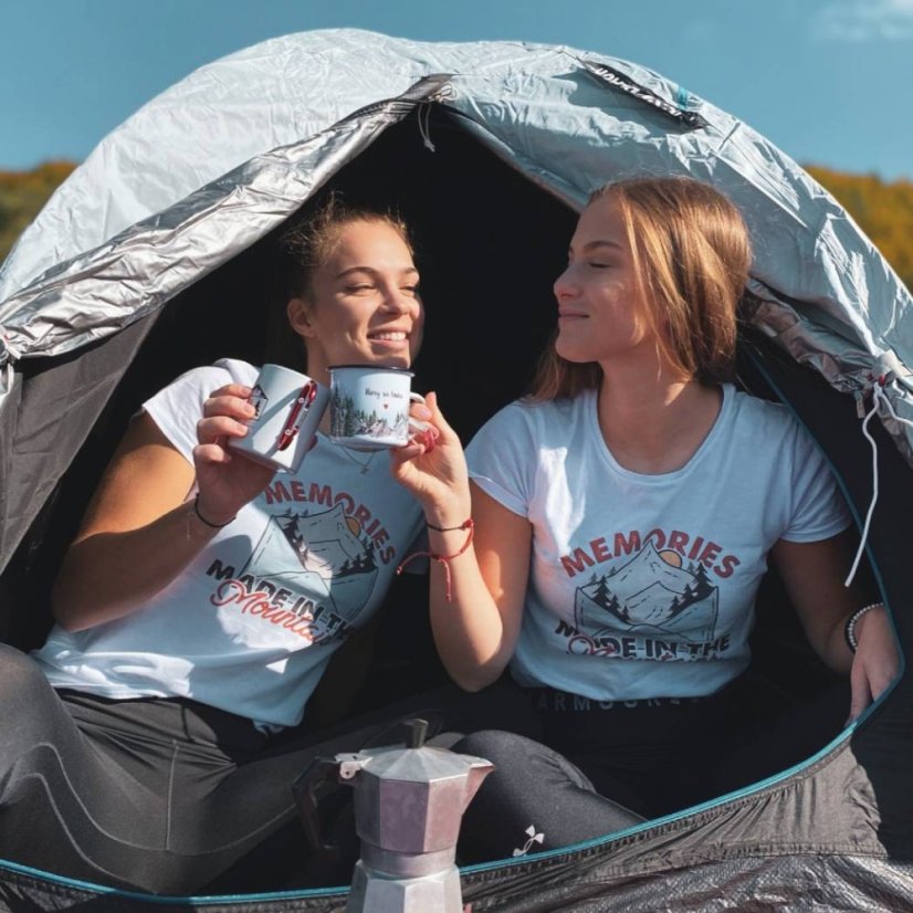 Dámske tričko spomienky vyrobené v horách