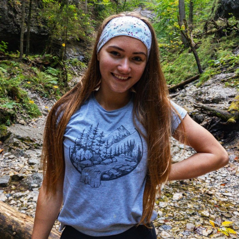 Dámske BIO  tričko príroda v kruhu