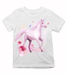 Detské tričko kráčajúci ružový jednorožec