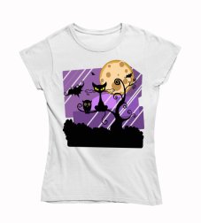 Dámské tričko Kočka a sova