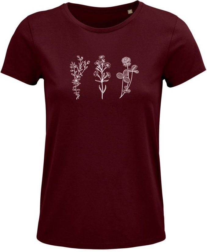 Dámske tričko 3 divé kvety