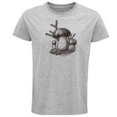 Pánske tričko hríby maľba