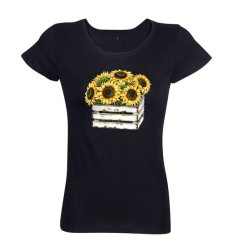 Dámske Bio tričko slnečnice v prepravke