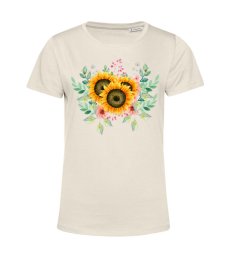 Dámske BIO tričko slnečnica a kvety