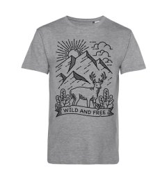 Pánske BIO tričko Wild and free