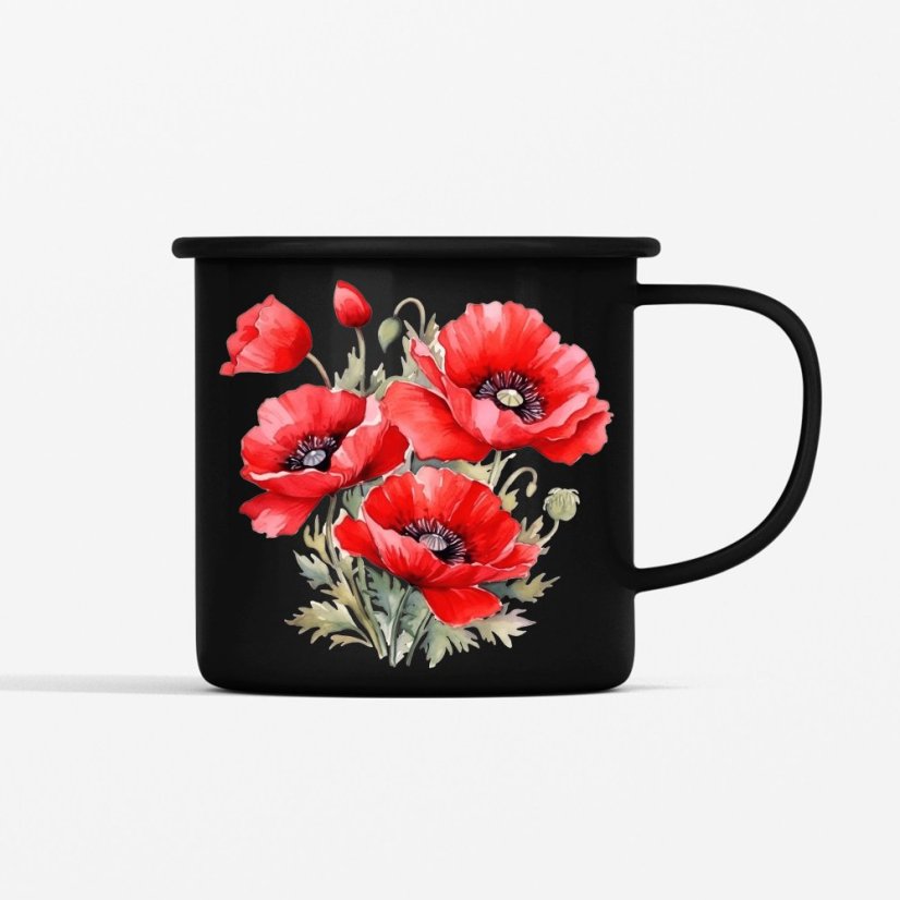 Smaltovaný hrnček Maky, 350ml