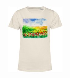 Dámske BIO tričko Krajinomaľba radosť v prírode