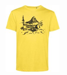 Pánske BIO tričko Hora v pozadí
