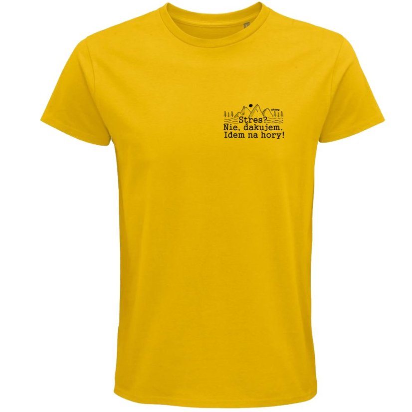 Pánske tričko Stres? Nie. Idem na hory !