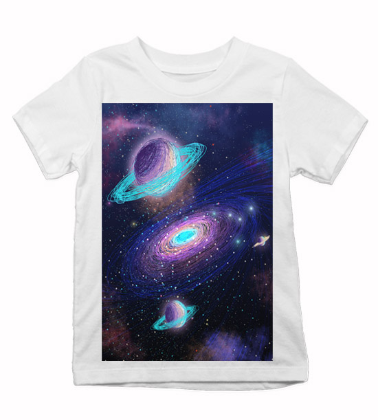Detské tričko galaxia