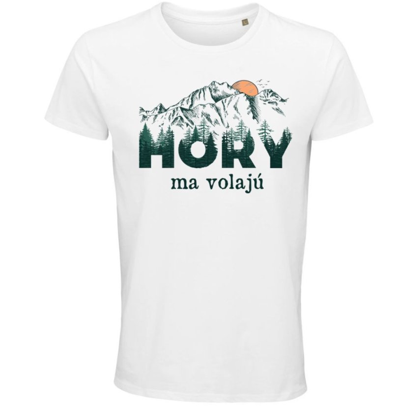 Pánske BIO tričko Hory ma volajú farebné