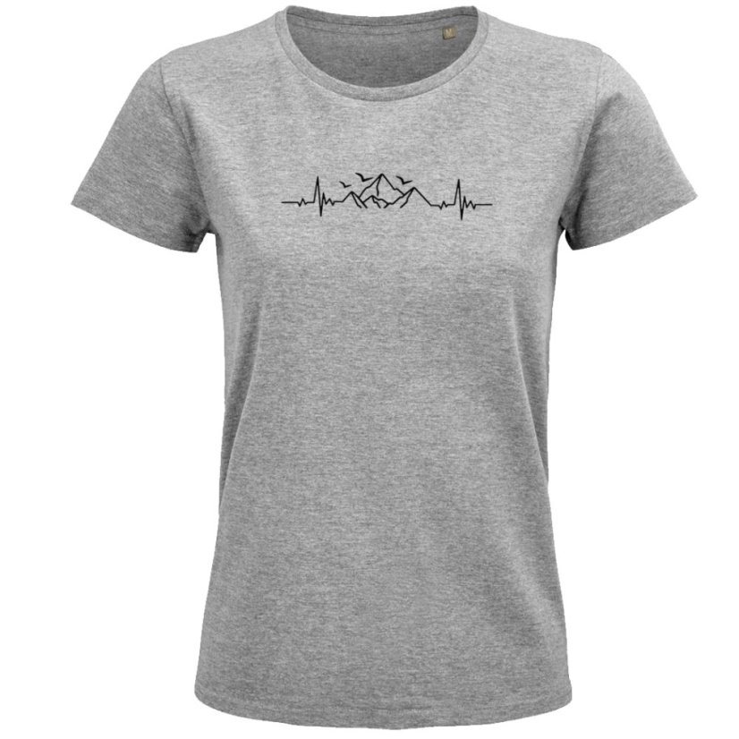 Dámske tričko EKG príroda