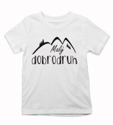 Detské tričko malý dobrodruh na horách