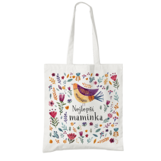 Taška Nejlepší maminka, ptáček a kvítky