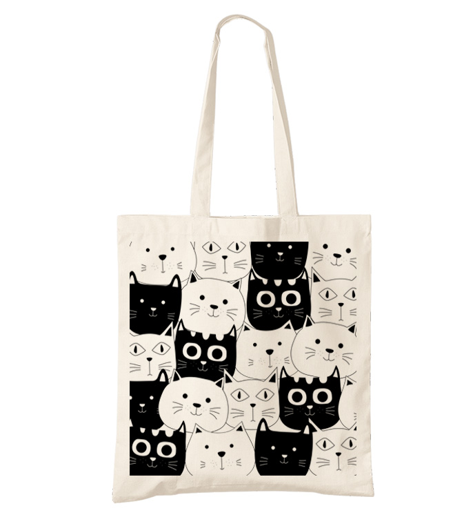 Bavlněná taška Vtipné kočky