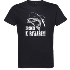 Pánské tričko Zrodený k rybárčeniu