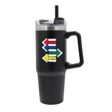 Termohrnček Ten správny smer, 900 ml, čierna