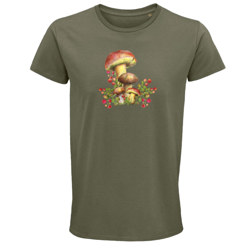 Pánske tričko hríby