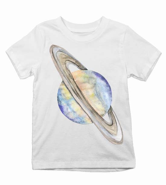 Detské tričko planéta saturn