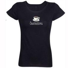 Dámske vtipné tričko Čas na kávu