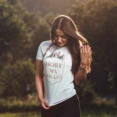 Dámske BIO  tričko hory ma volajú rámček