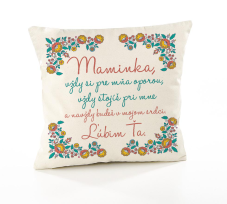 Vankúš Maminka, vždy si pre mňa oporou