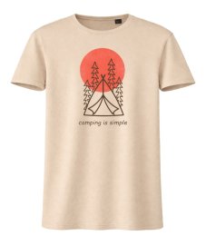 Tričko Camping is simple