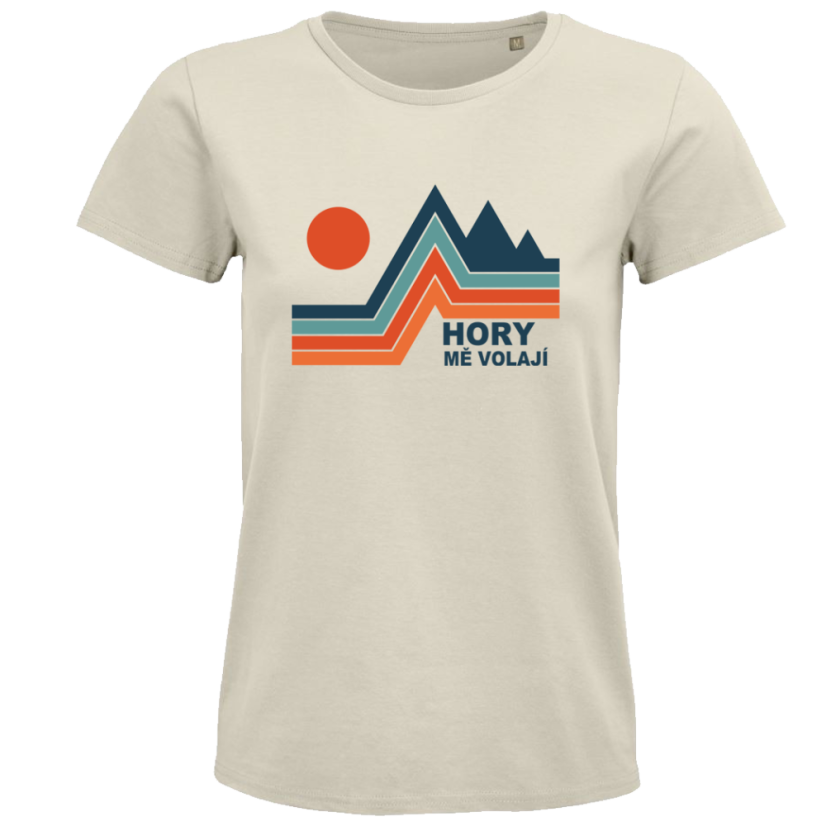 Dámské tričko Retro hory mě volají