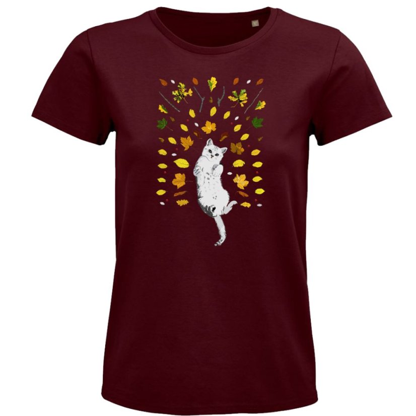 Dámske tričko ležiaca mačka