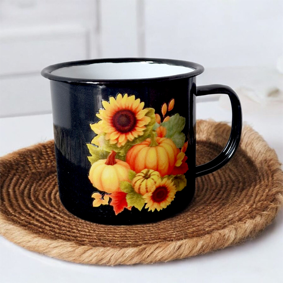 Smaltovaný hrnček Jeseň, 350ml