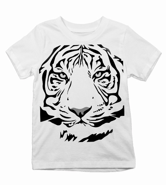 Detské tričko tiger maľba