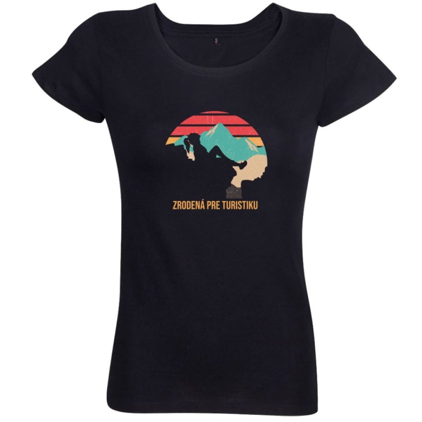Dámske tričko Zrodená pre turistiku