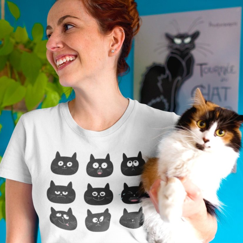 Dámske BIO tričko Mačacie nálady