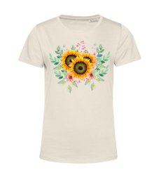 Dámske BIO tričko slnečnica a kvety