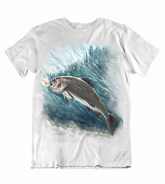 Pánske tričko loviaca ryba