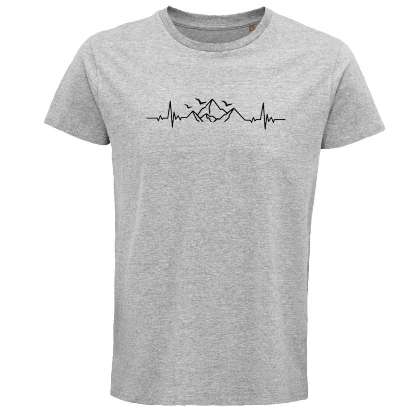 Pánske tričko EKG príroda