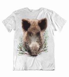 Pánske tričko hlava diviaka
