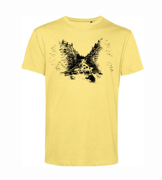 Pánske BIO tričko potok v doline