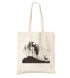 BIO bavlnená taška jeleň a les