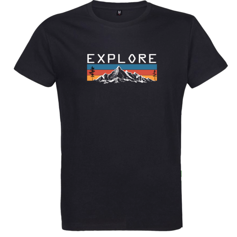 Pánske tričko Explore čierne