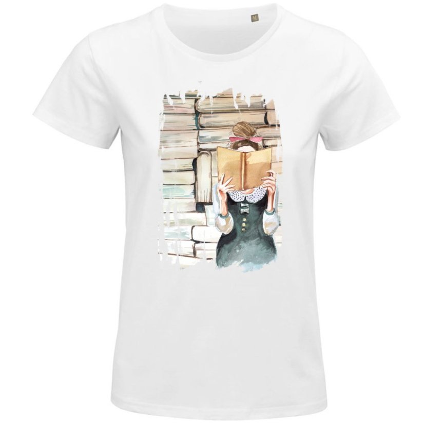 Dámske bio tričko Knižný svet